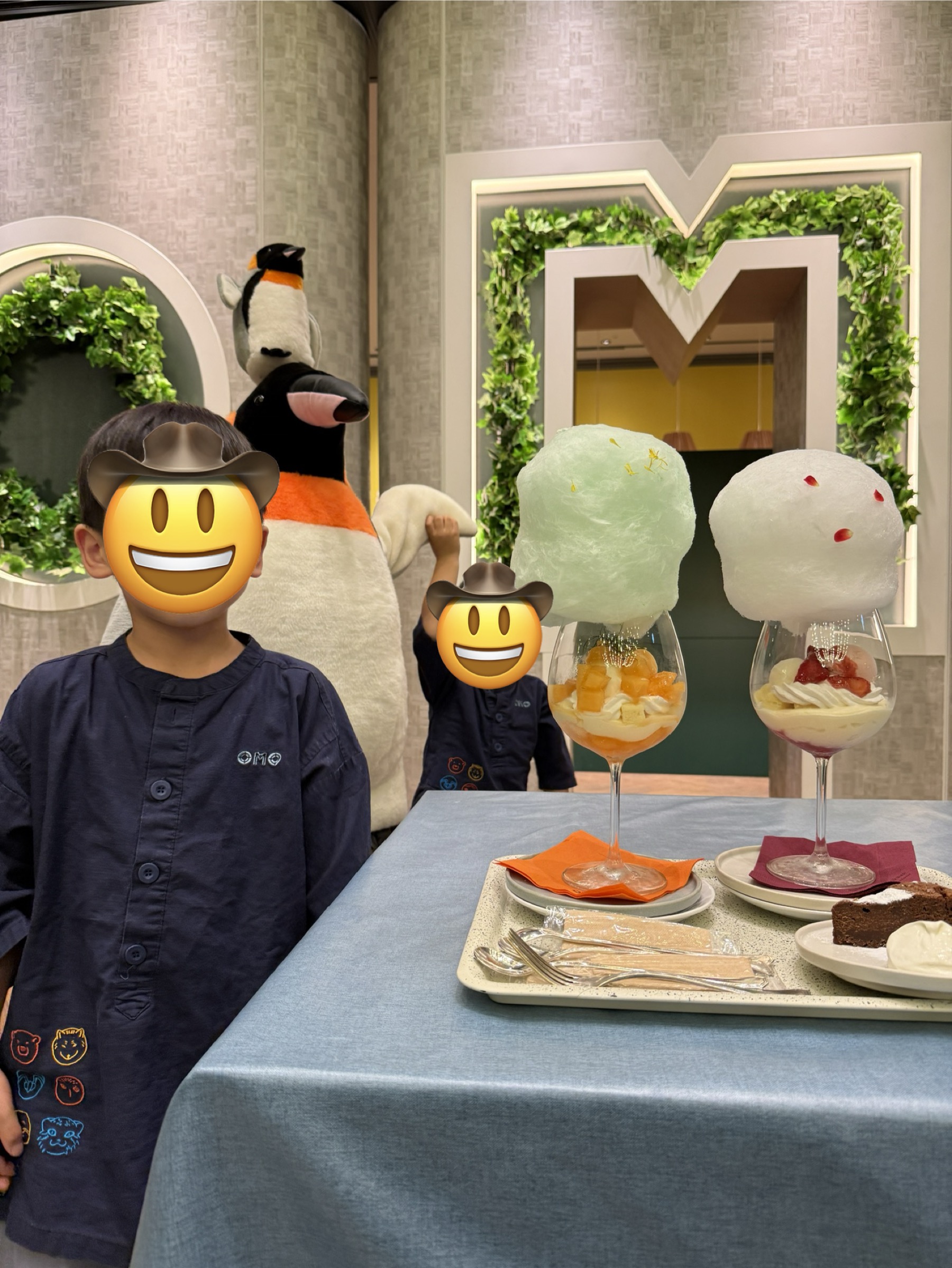 OMO7旭川のわたあめパフェ